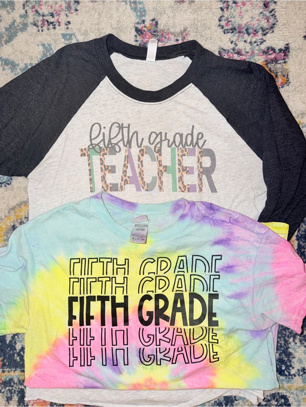 Bundle of 2 Women’s 5th Grade Teacher Graphic Shirts